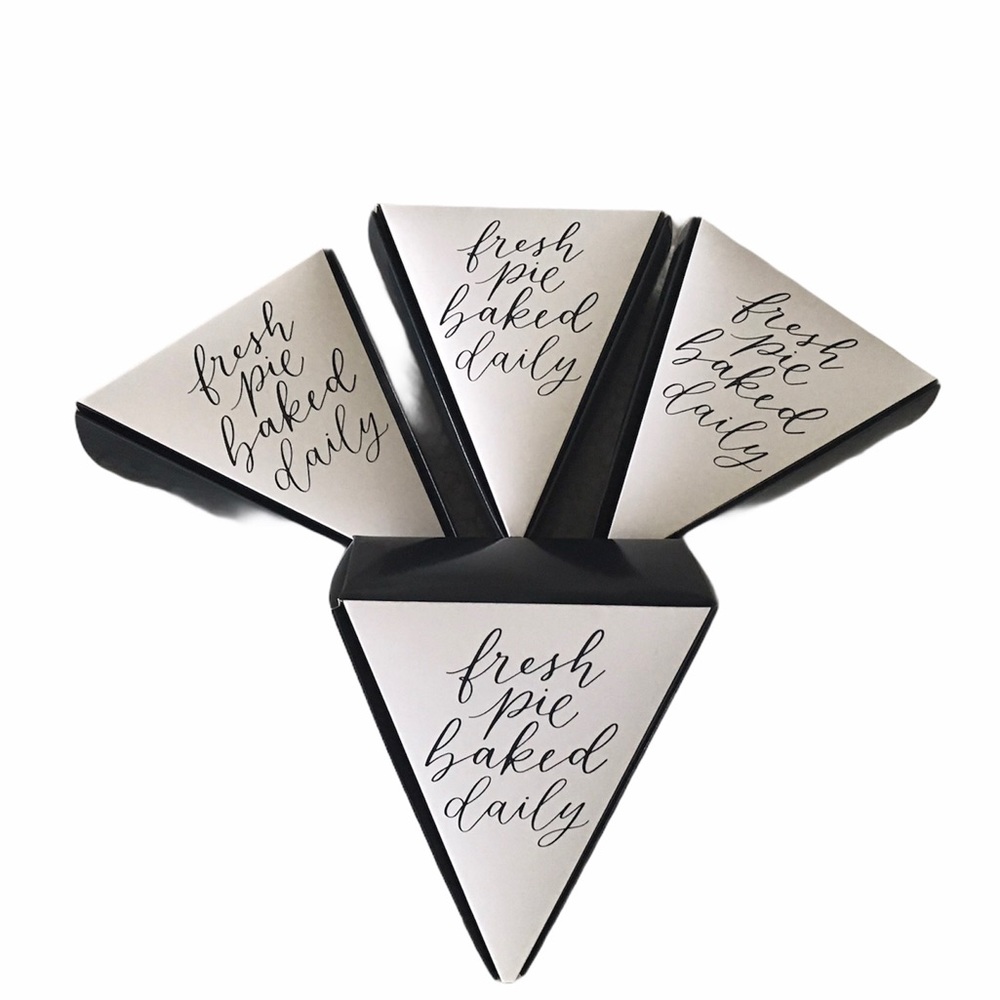 2‎ Holiday Pie "To Go" Container Boxes Thanksgiving